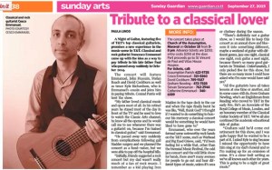 Guitar Concert article September 27, 2015