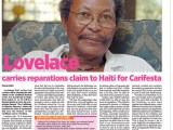Lovelace carries reparation claim to Haiti for Carifesta (August 23,&nbsp;2015)