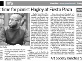 Break Out time for pianist Hagley at Fiesta Plaza (November 4,&nbsp;2016)