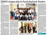 DMAD stages play to fund playback theatre (May 29,&nbsp;2016)