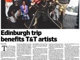 Edinburgh trip benefits T&T artists (October 2,&nbsp;2016)