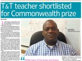 T&T teacher shortlisted for Commonwealth Prize (April 10,&nbsp;2016)