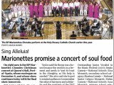 Sing Alleluia! Marionettes promise a concert of soul food (December 10,&nbsp;2016)