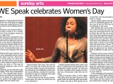 UWE Speak celebrates Women’s Day (March 27,&nbsp;2016)